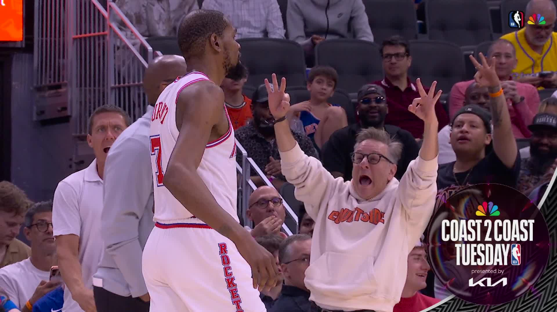 B体育首页-杜兰特27+6+8火箭击败尼克斯3连胜，唐斯22+8布伦森仅12分